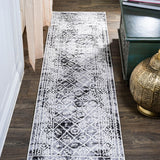JONATHAN Y Illi Moroccan Geometric Distressed Area Rug