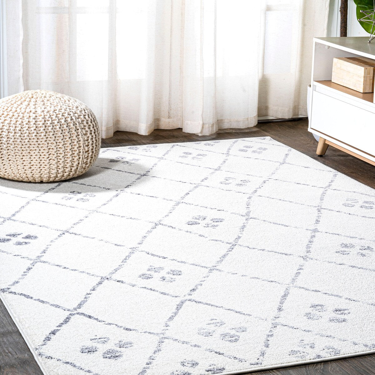 JONATHAN Y Juba Moroccan Geometric Diamond Area Rug