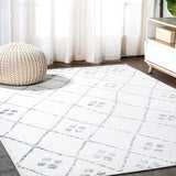 JONATHAN Y Juba Moroccan Geometric Diamond Area Rug