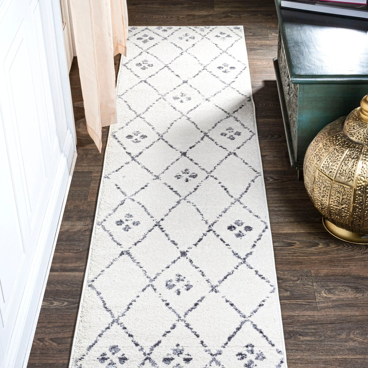 JONATHAN Y Juba Moroccan Geometric Diamond Area Rug