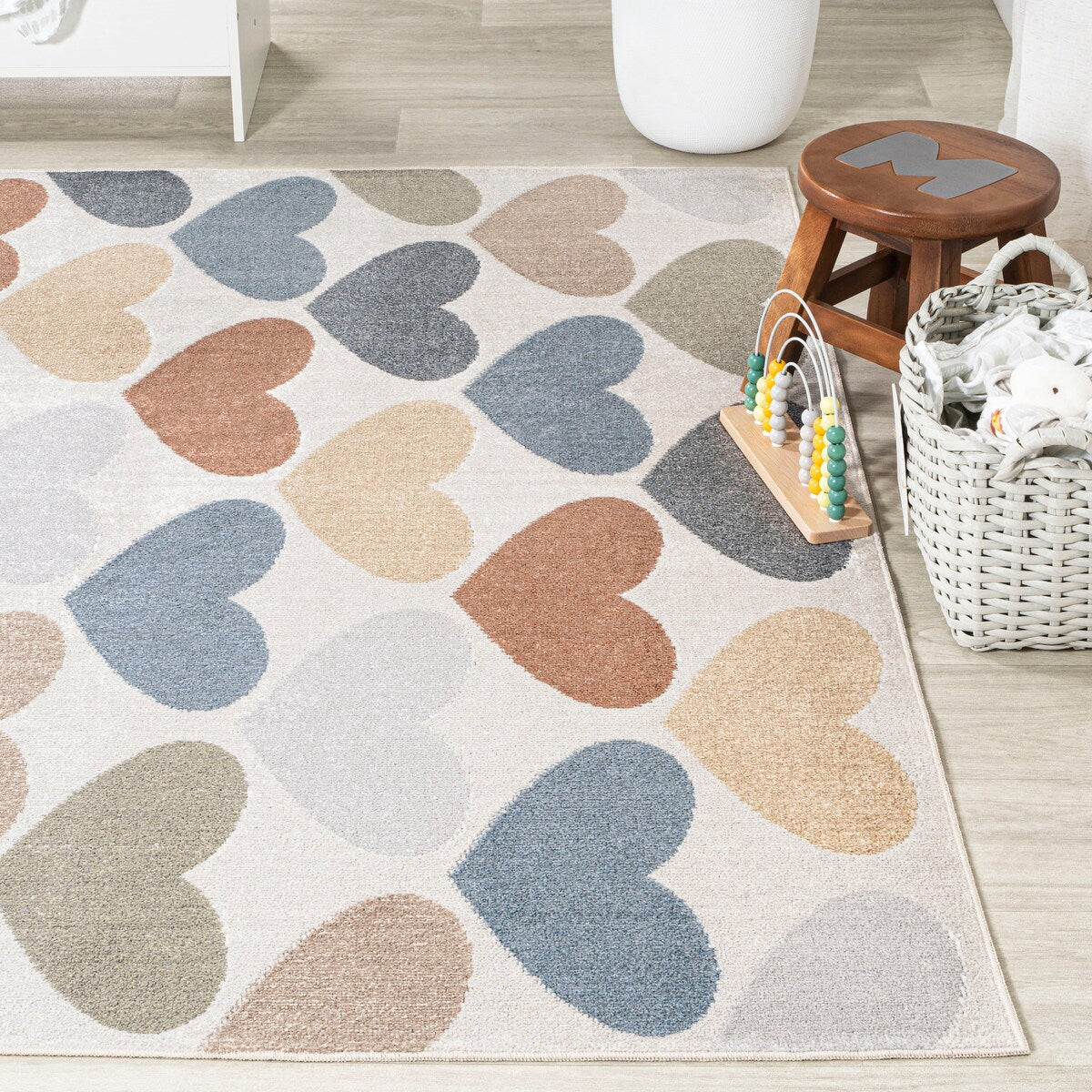 JONATHAN Y Minha Geometric Striped Area Rug