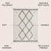 JONATHAN Y Modern Shag Plush Tassel Moroccan Tribal Geometric Trellis Area Rug