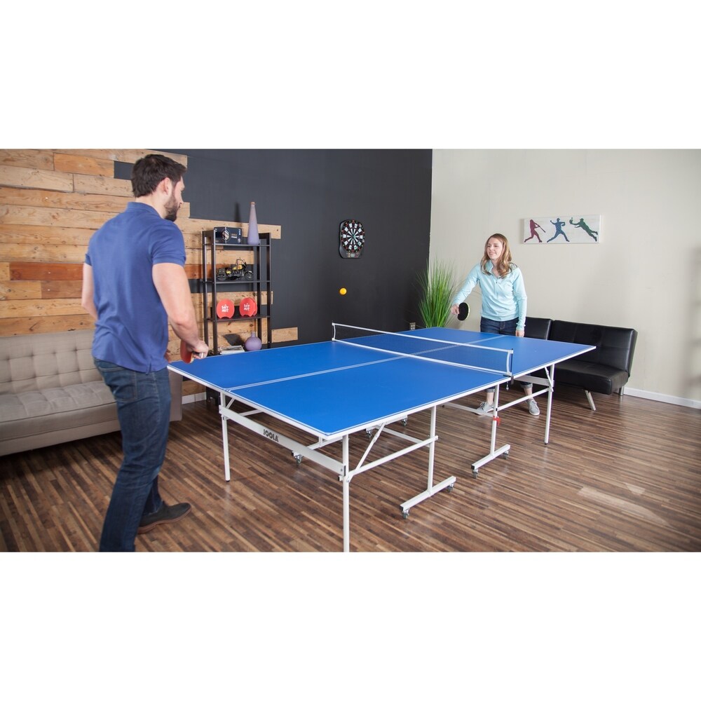 JOOLA 4-Piece Quadri (15mm) Table Tennis Table with Net and Post Set