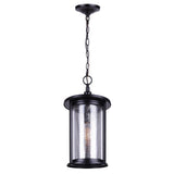 JULEE Matte Black Outdoor Pendant