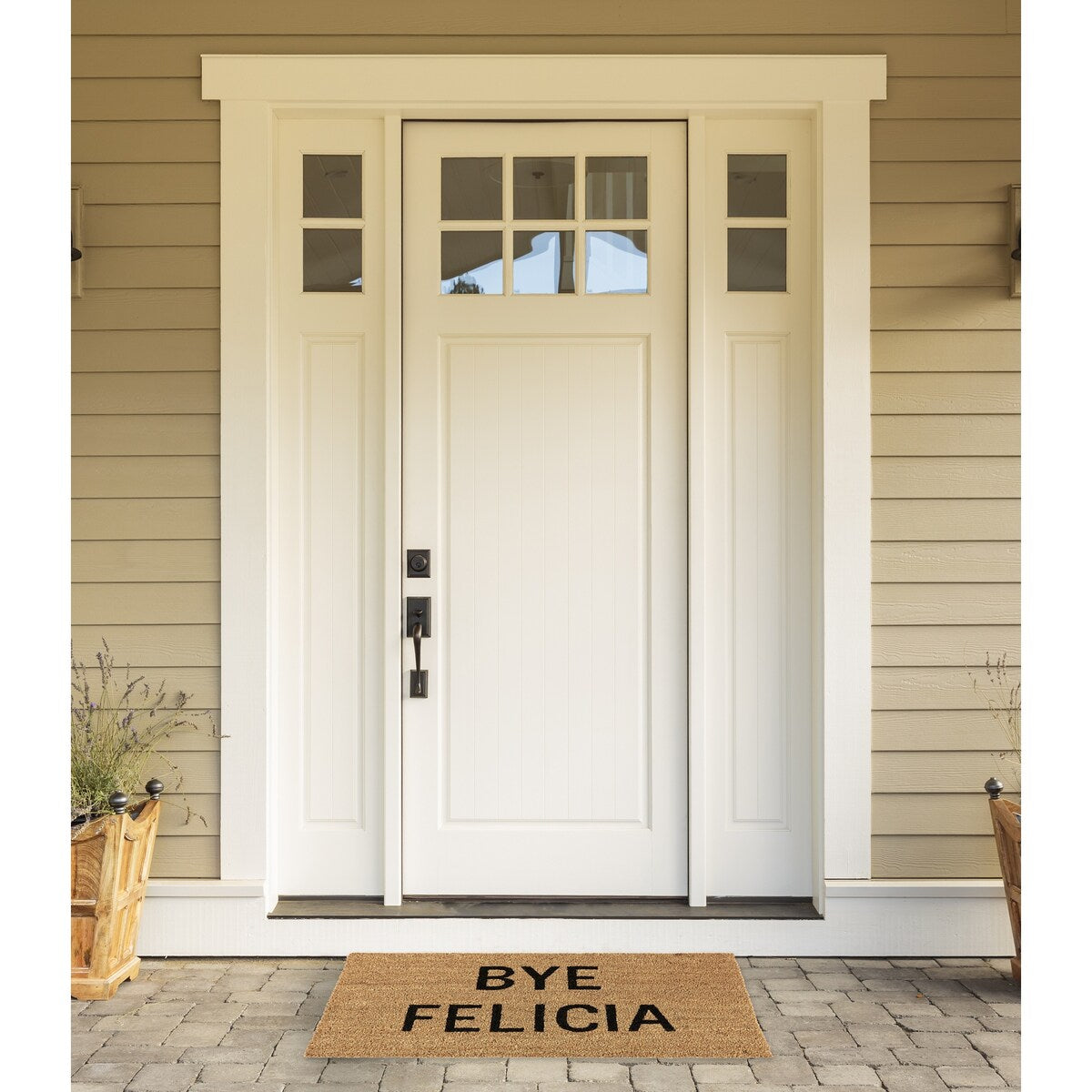 J&M Bye Felicia Vinyl Back Coir Doormat 18x30 - 18x30"