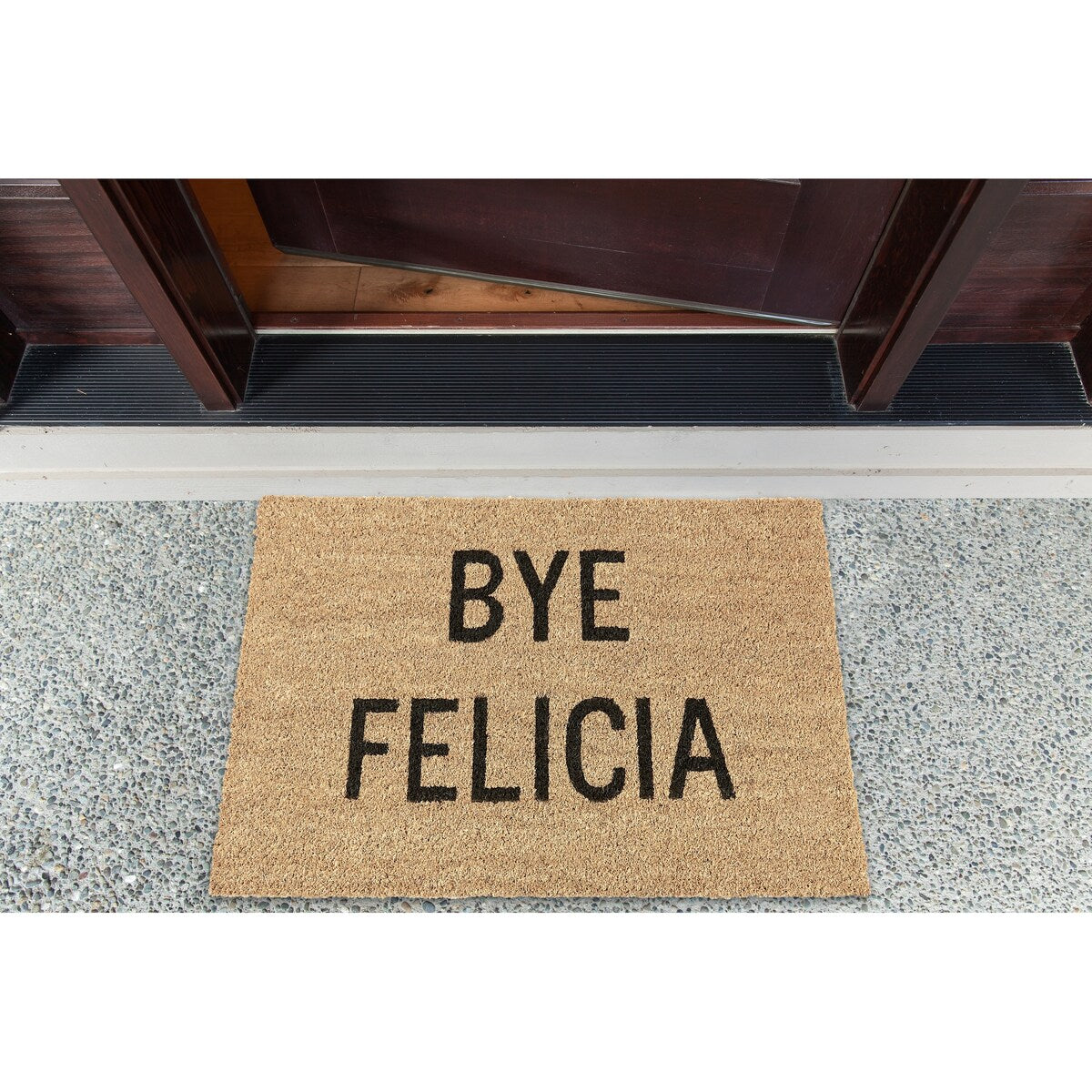 J&M Bye Felicia Vinyl Back Coir Doormat 18x30 - 18x30"