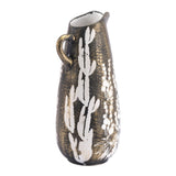 Jaci Small Jar Antique Gold & White