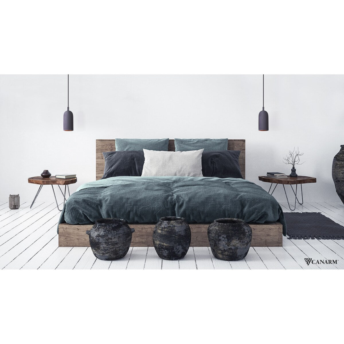 Jack 1 Light Pendant, Black Finish