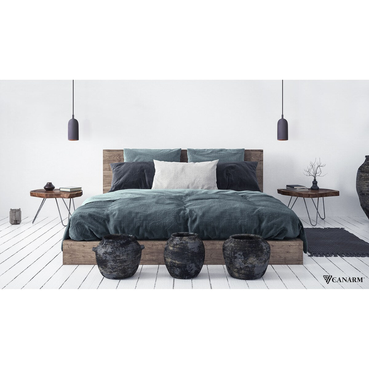 Jack 1 Light Pendant, Black Finish