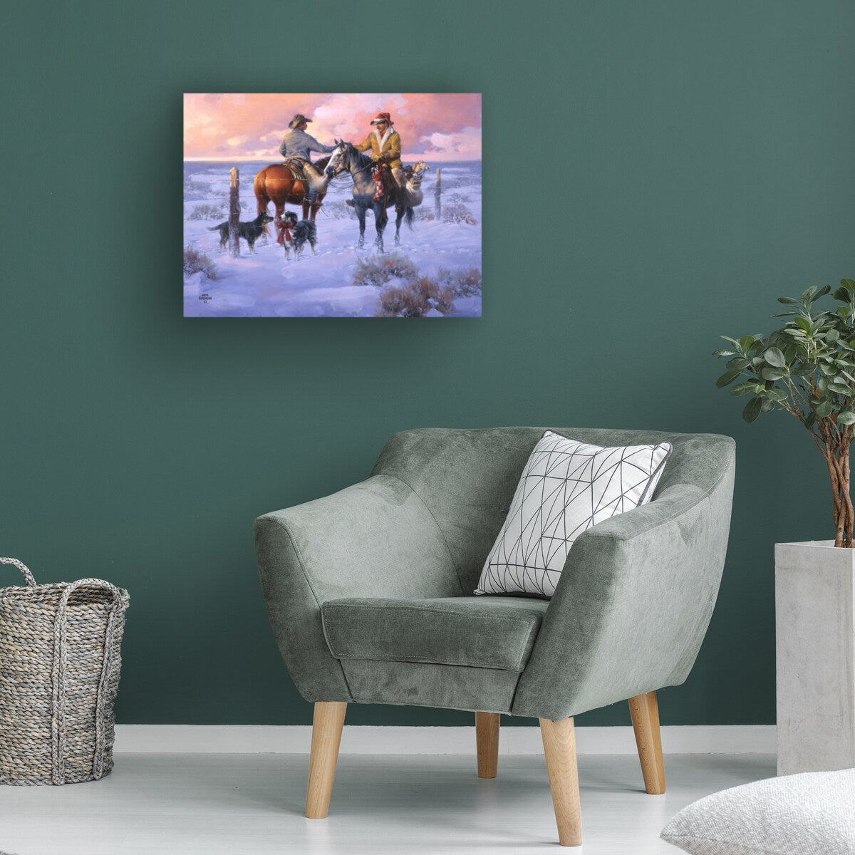 Jack Sorenson 'Sharin Christmas with the Neighbors' Canvas Art