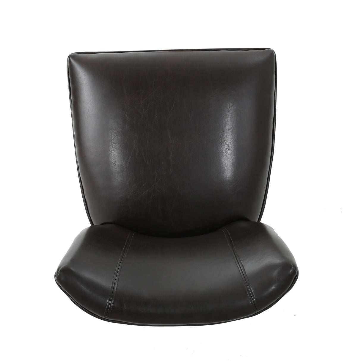 Jackie Contemporary Bonded Leather Dining Chair with Nailhead Accents by Christopher Knight Home