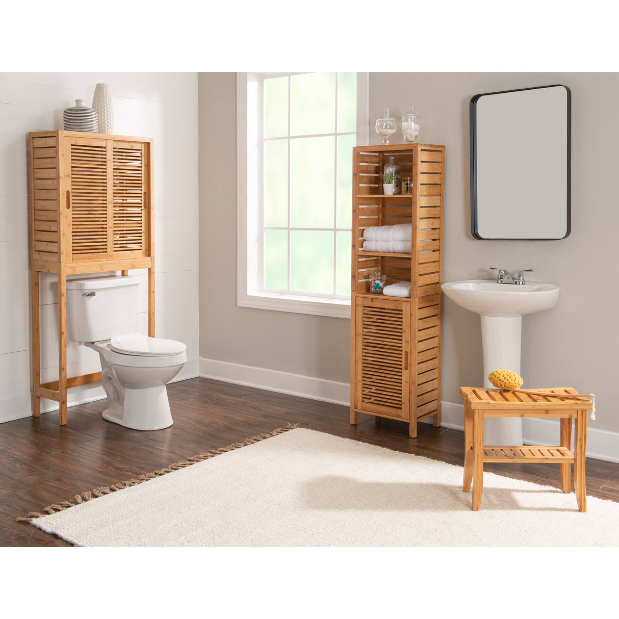 Bracken Bamboo Stool - Natural