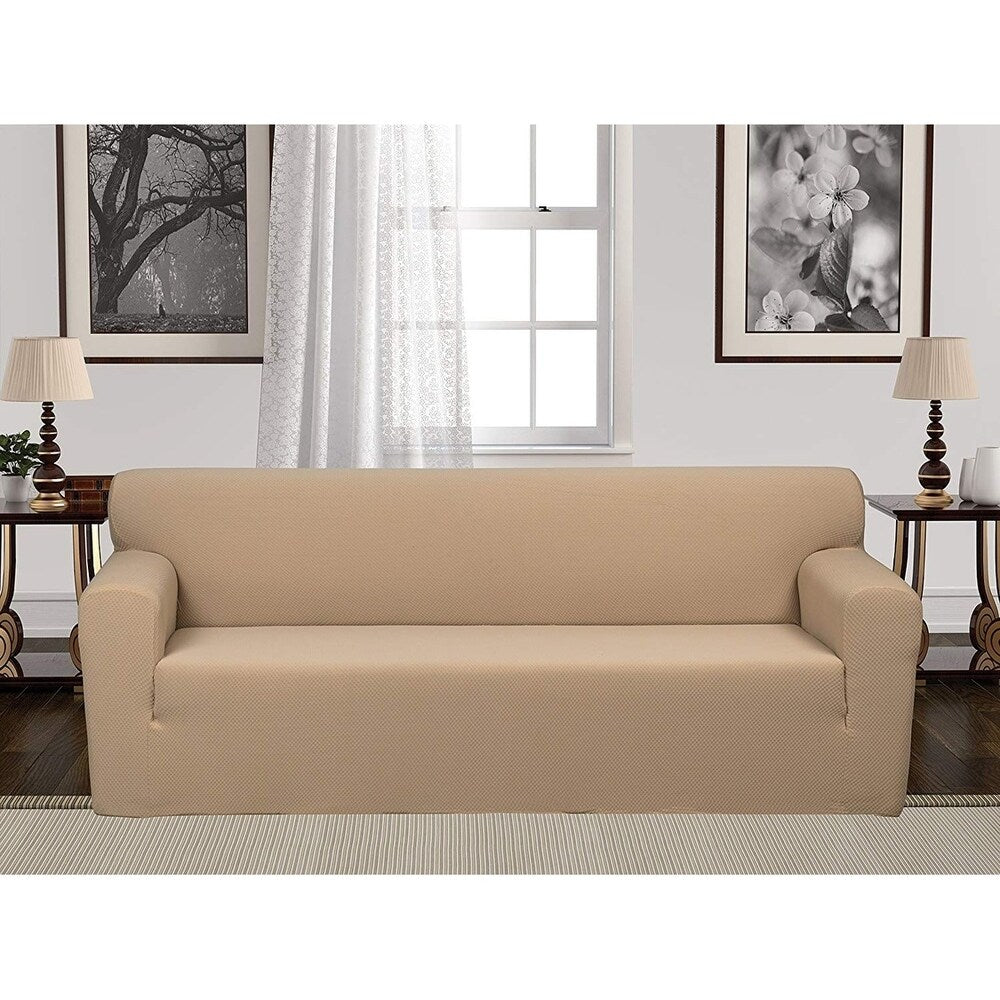 Chiara Rose Jacquard Anti-Slip 1-Piece Spandex Elastic Couch Stretch B
