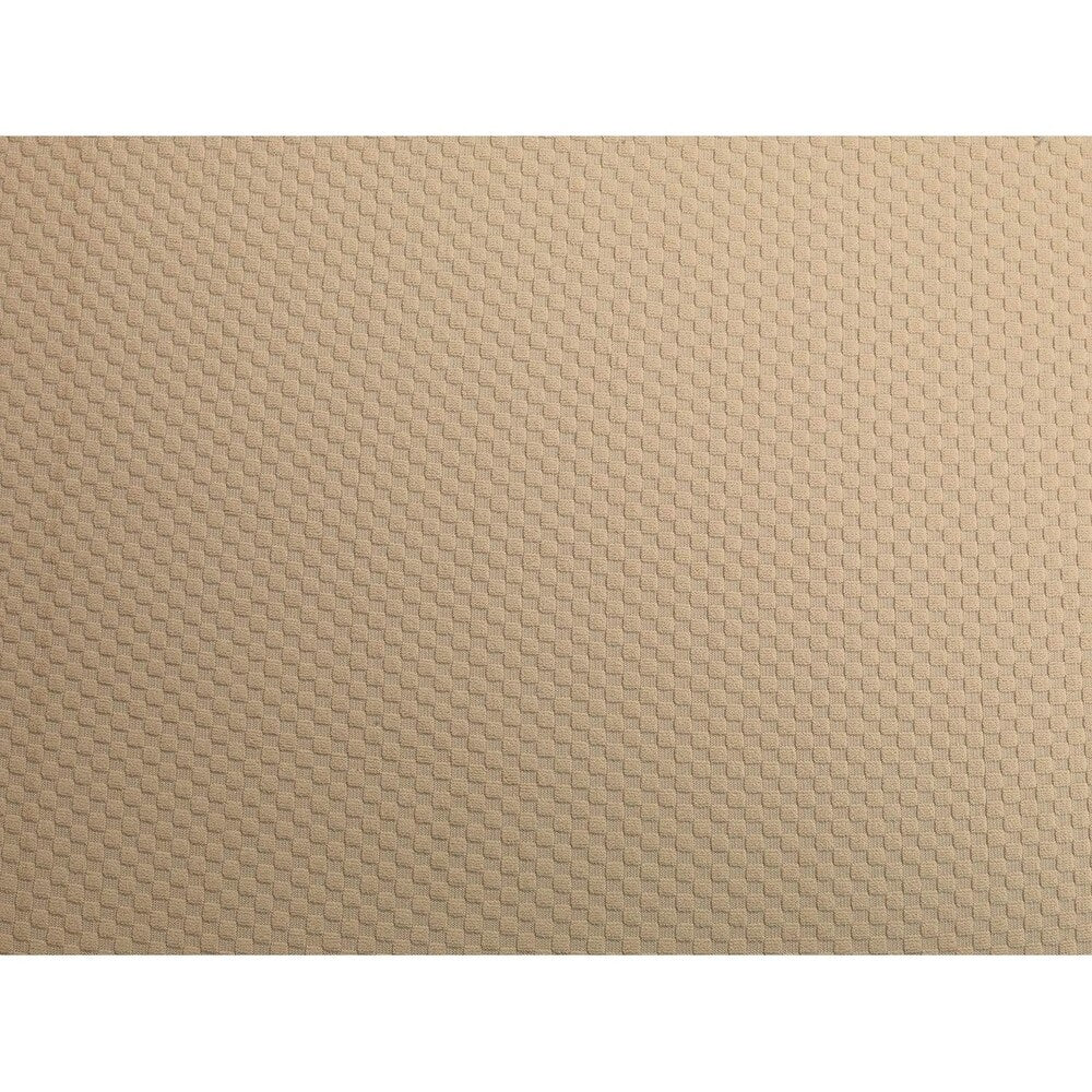 Chiara Rose Jacquard Anti-Slip 1-Piece Spandex Elastic Couch Stretch Box Cushion Sofa Slipcover Beige