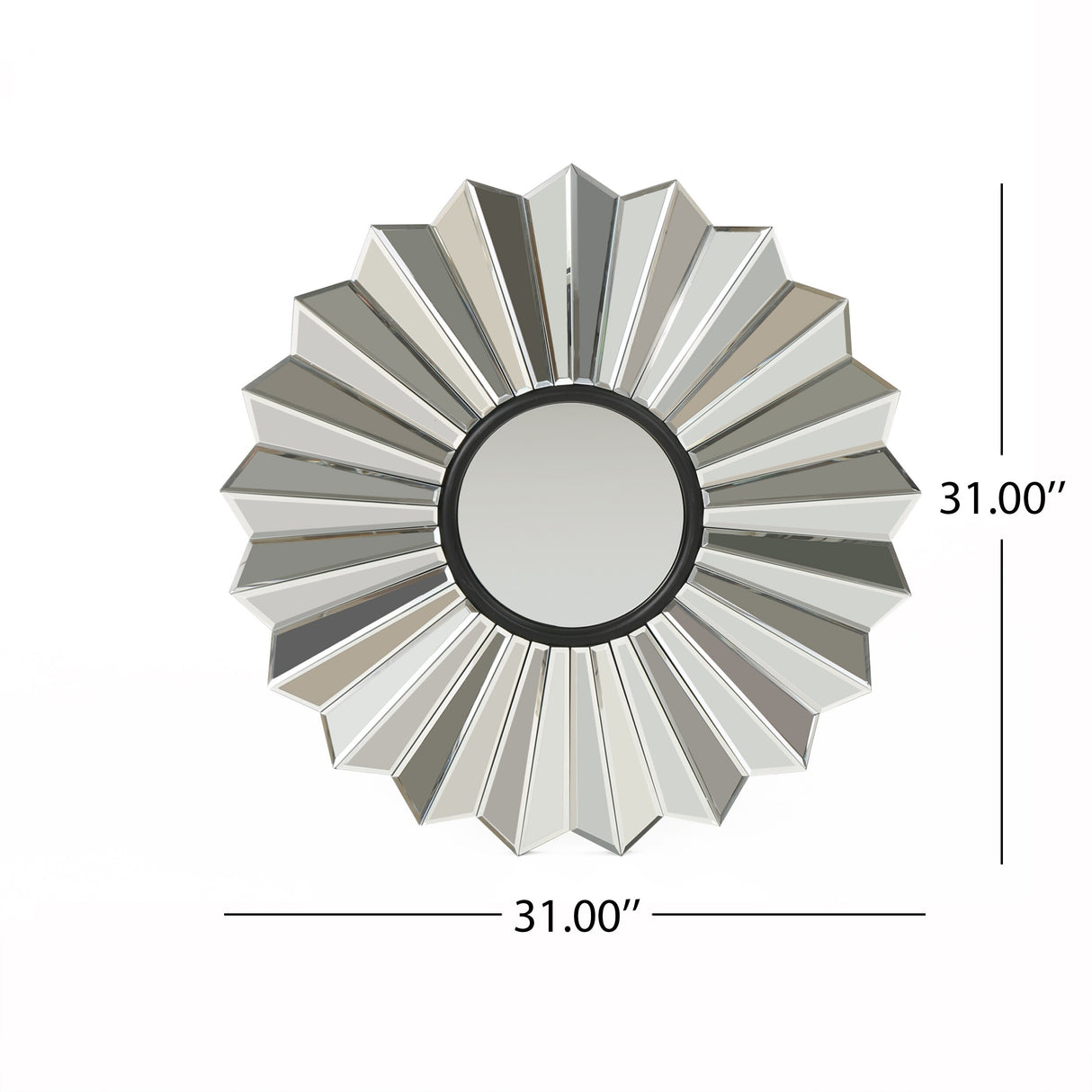 Jacques Glam Flower Wall Mirror by Christopher Knight Home - N/A