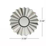 Jacques Glam Flower Wall Mirror by Christopher Knight Home - N/A