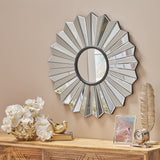 Jacques Glam Flower Wall Mirror by Christopher Knight Home - N/A