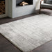 Jaden Tonal Abstract Grey Area Rug - 6'7" x 9'6"