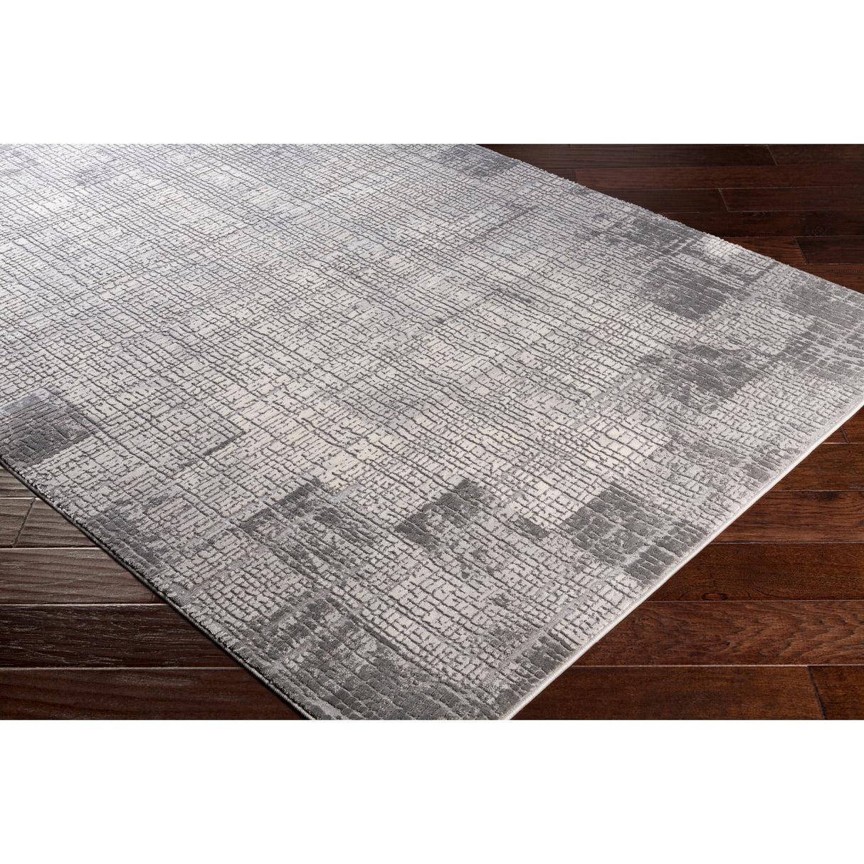 Jaden Tonal Abstract Grey Area Rug - 6'7" x 9'6"