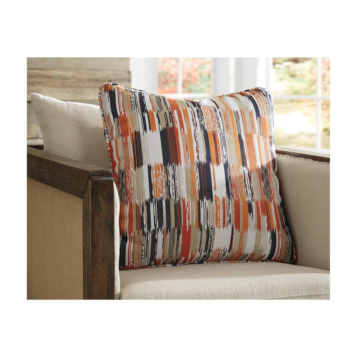 Jadran Indoor/Outdoor Multi-Color Abstract Throw Pillow