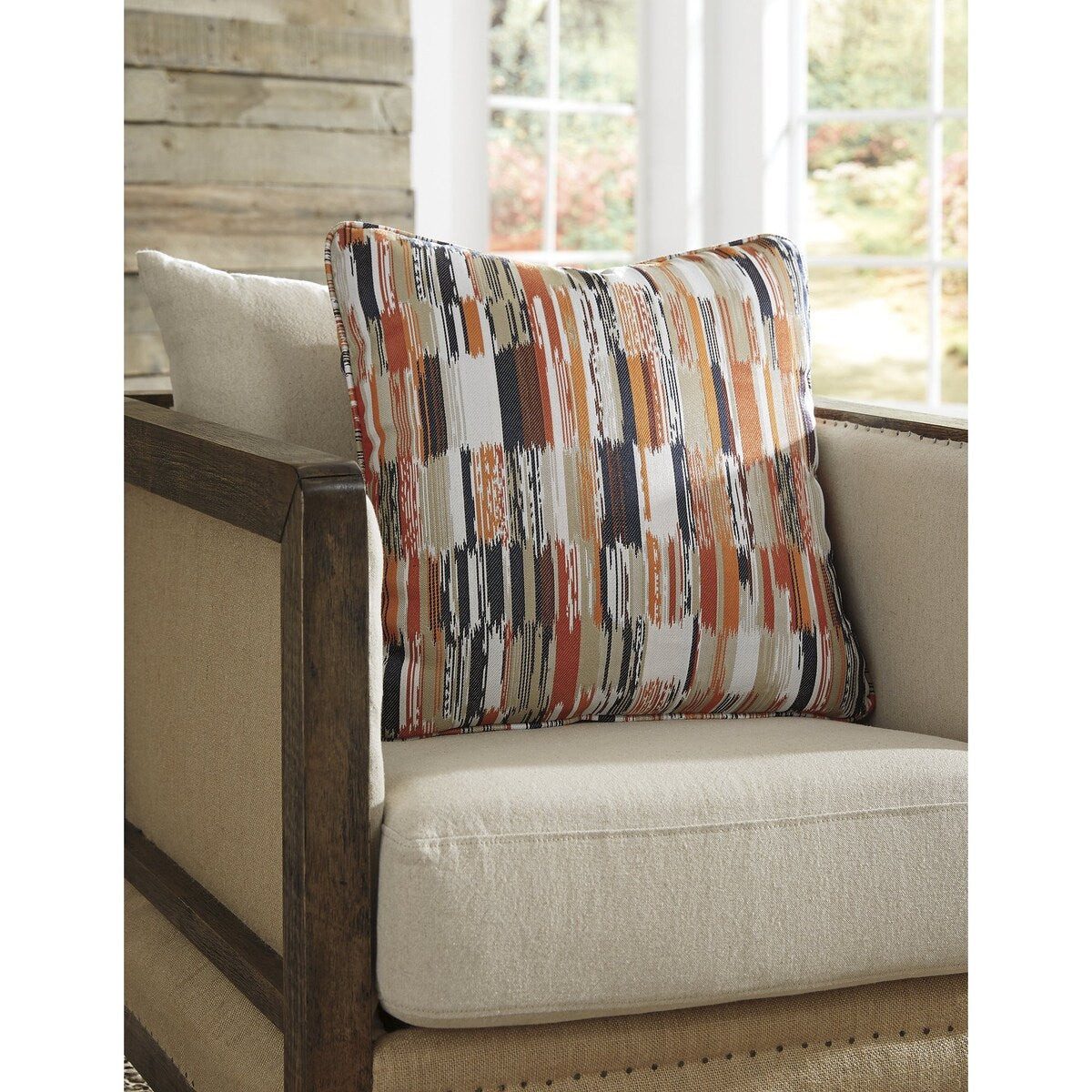 Jadran Indoor/Outdoor Multi-Color Abstract Throw Pillow