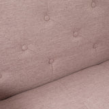 Jalon Mid-century Modern Tufted Fabric Sofa by Christopher Knight Home