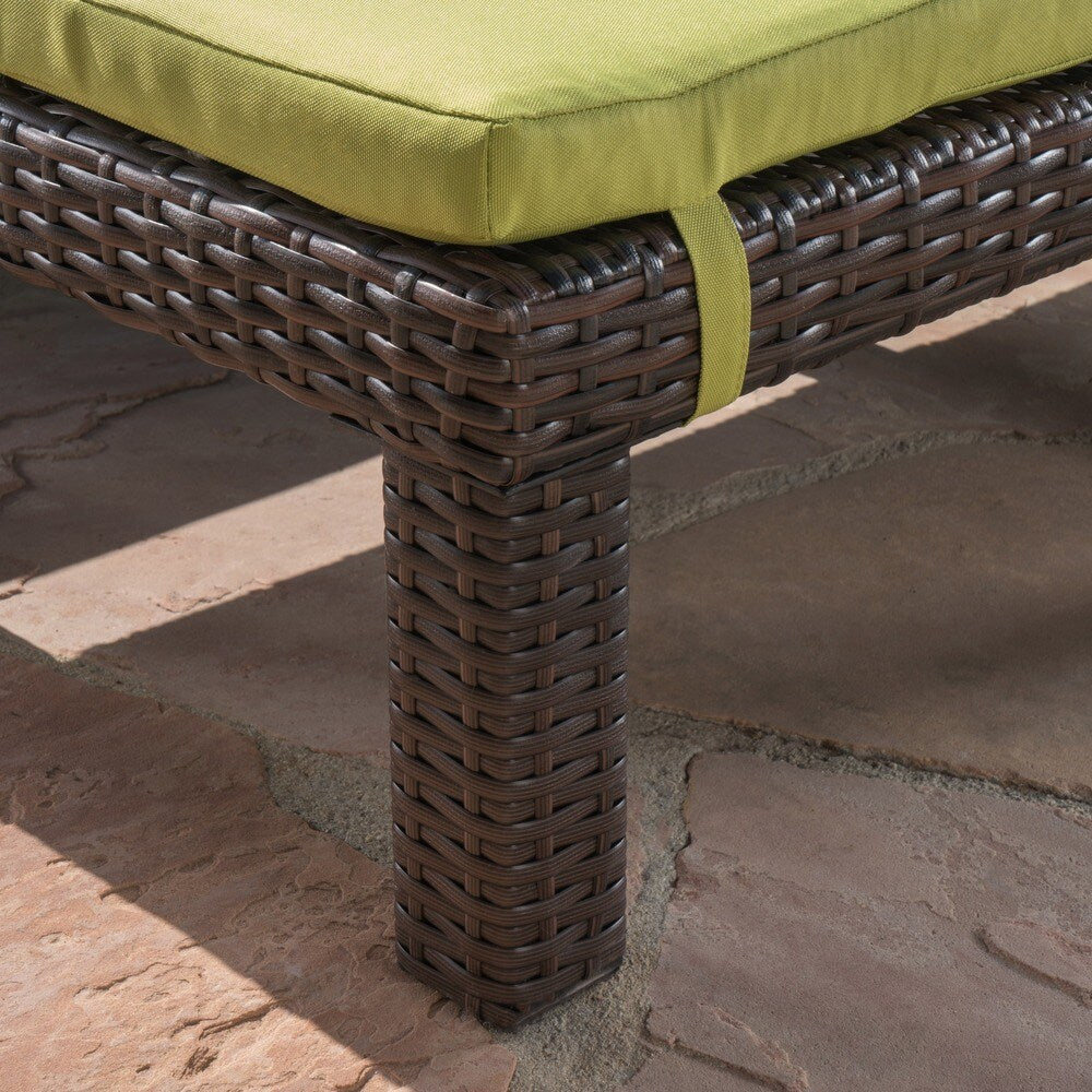Jamaica Outdoor Chaise Lounge with Cushion by Christopher Knight Home