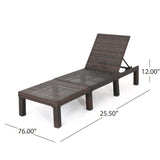 Jamaica Outdoor Chaise Lounge with Cushion by Christopher Knight Home