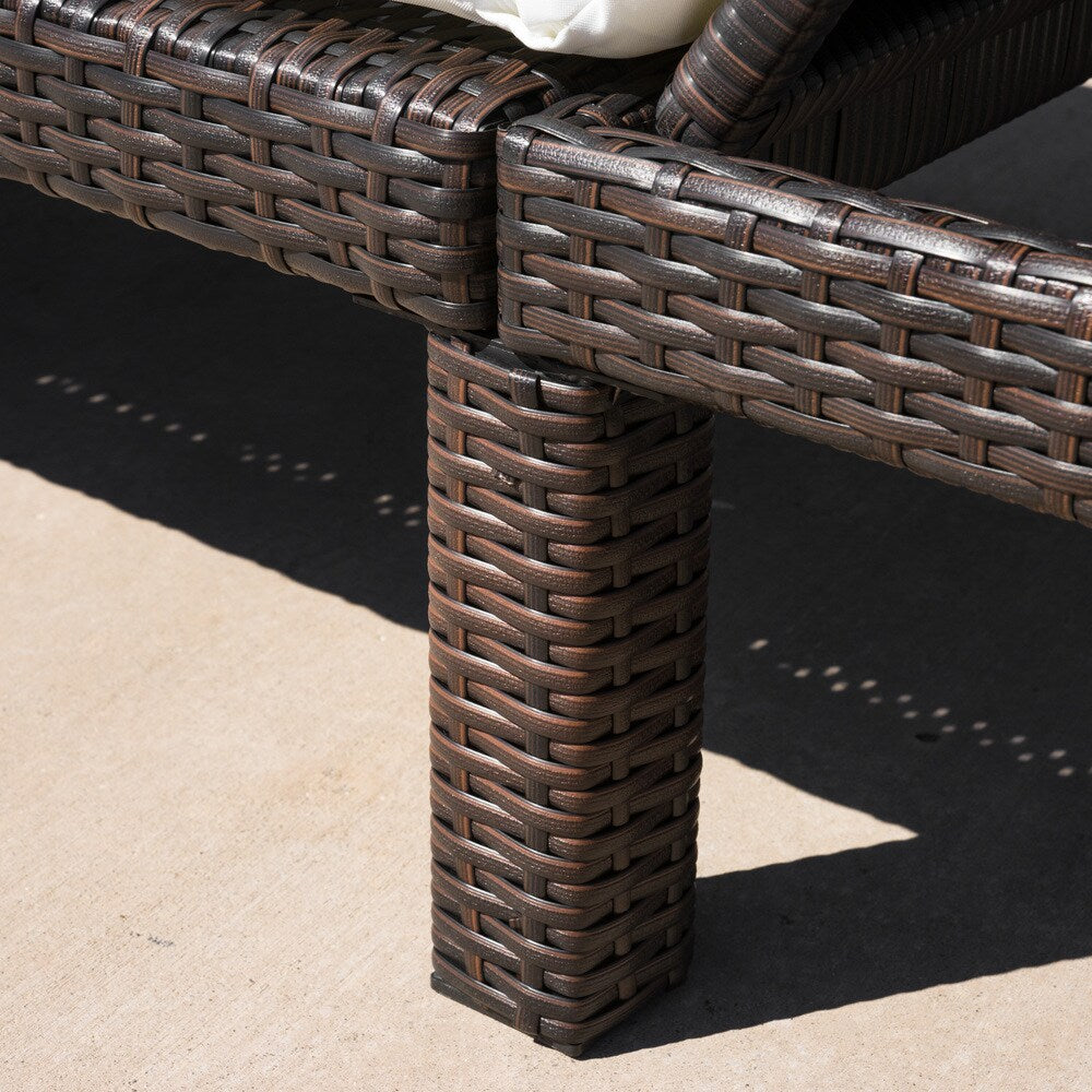 Jamaica Outdoor Chaise Lounge with Cushion by Christopher Knight Home