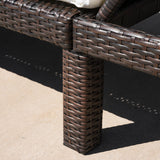 Jamaica Outdoor Chaise Lounge with Cushion by Christopher Knight Home