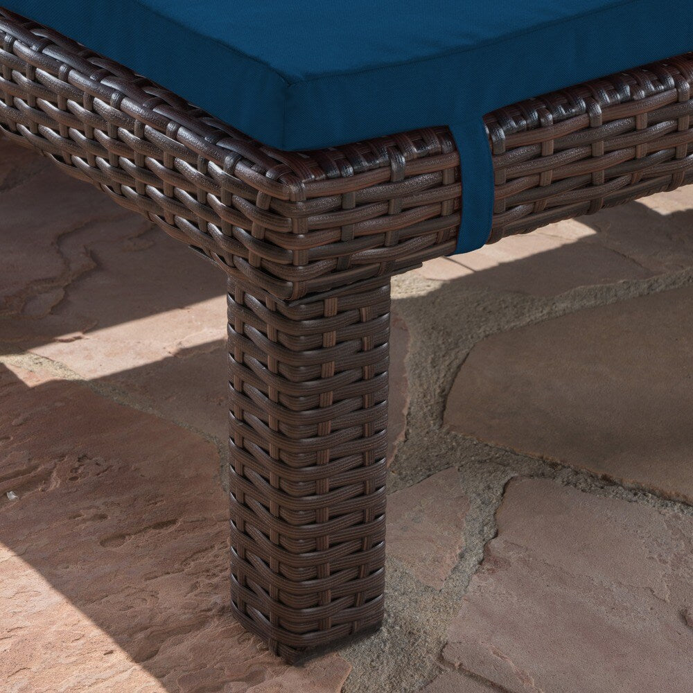 Jamaica Outdoor Chaise Lounge with Cushion by Christopher Knight Home