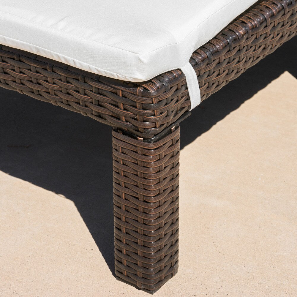Jamaica Outdoor Chaise Lounge with Cushion by Christopher Knight Home