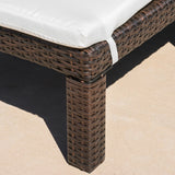 Jamaica Outdoor Chaise Lounge with Cushion by Christopher Knight Home