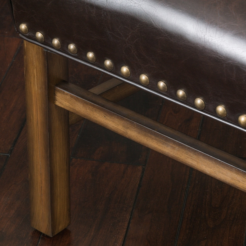 James Contemporary Bonded Leather Upholstered Dining Chair by Christopher Knight Home