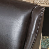 James Contemporary Bonded Leather Upholstered Dining Chair by Christopher Knight Home