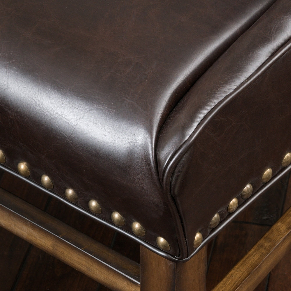 James Contemporary Bonded Leather Upholstered Dining Chair by Christopher Knight Home