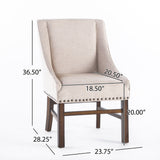 James Contemporary Fabric Upholstered Dining Chairs (Set of 2) by Christopher Knight Home