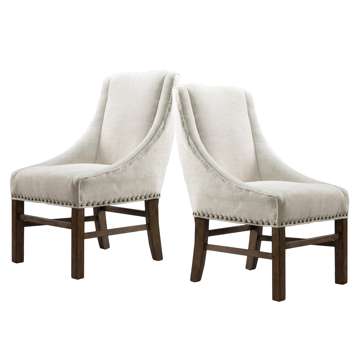 James Contemporary Fabric Upholstered Dining Chairs (Set of 2) by Christopher Knight Home