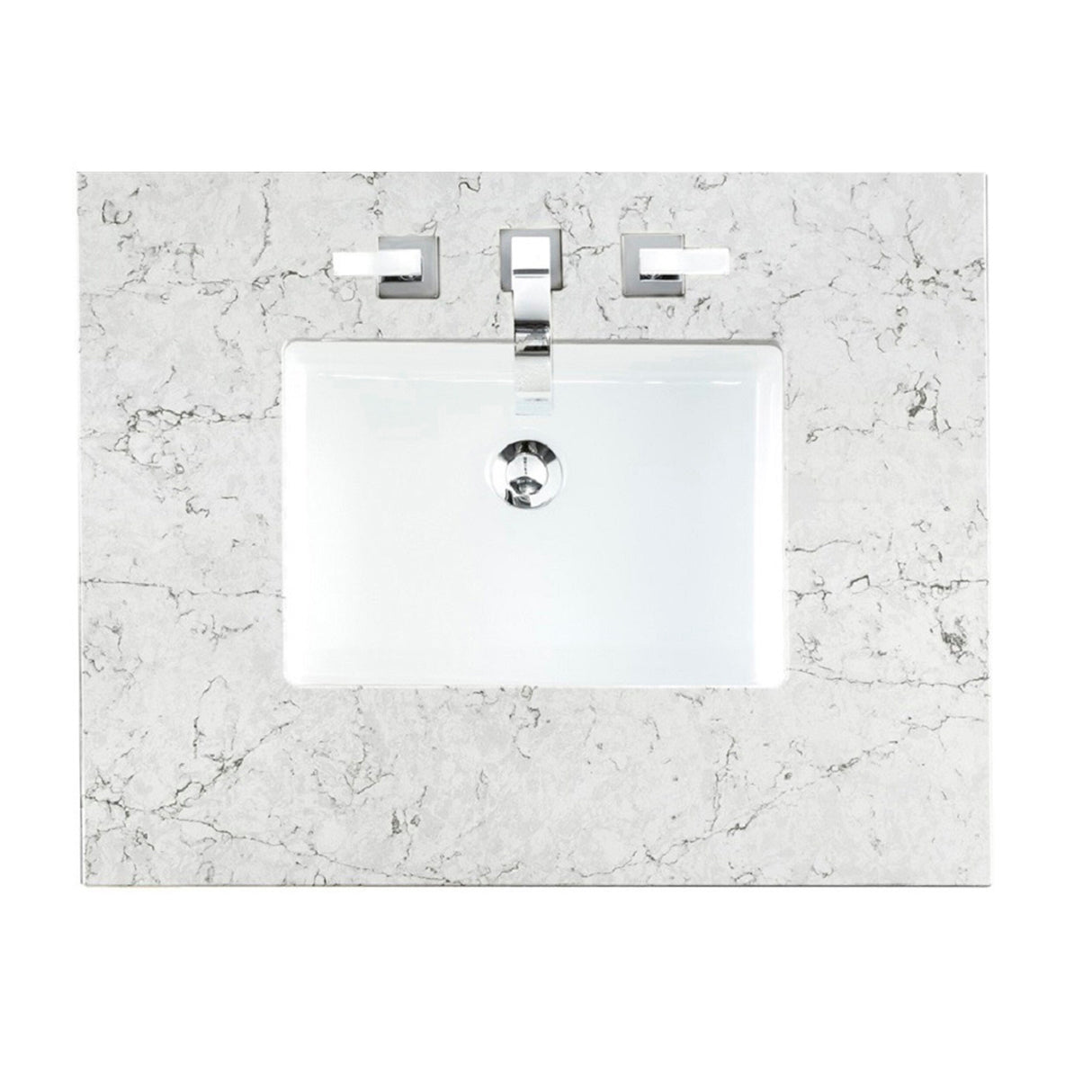 James Martin Addison 102" Double Sink Bathroom Vanity Suite, Mid-Century Acacia with 3cm Eternal Jasmine Pearl Quartz Top