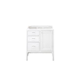 James Martin Vanities Addison 30" Single Vanity, Glossy White