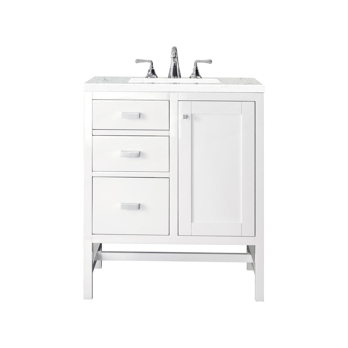 James Martin Vanities Addison 30" Single Vanity, Glossy White