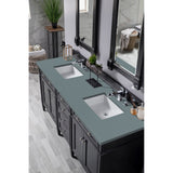 James Martin Vanities Brittany 72" Double Vanity, Black Onyx