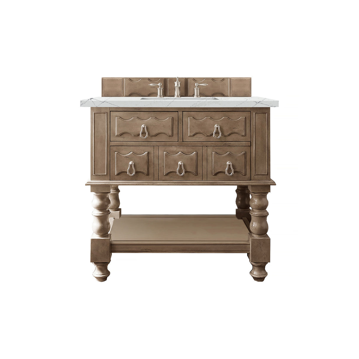 James Martin Vanities Castilian 36" Single Vanity, Empire Gray