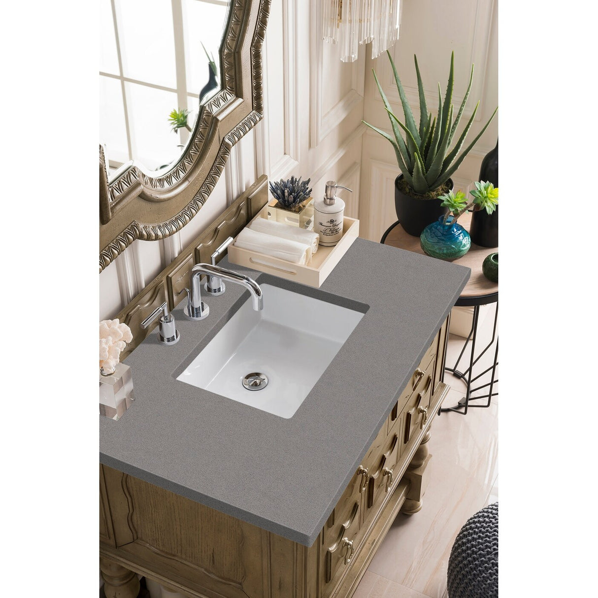 James Martin Vanities Castilian 36" Single Vanity, Empire Gray