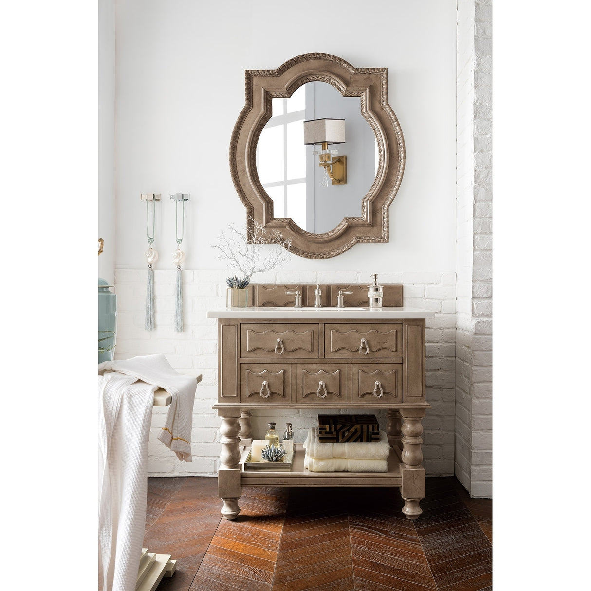 James Martin Vanities Castilian 36" Single Vanity, Empire Gray