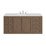 James Martin Vanities Chicago 60" Single Vanity, Whitewashed Walnut