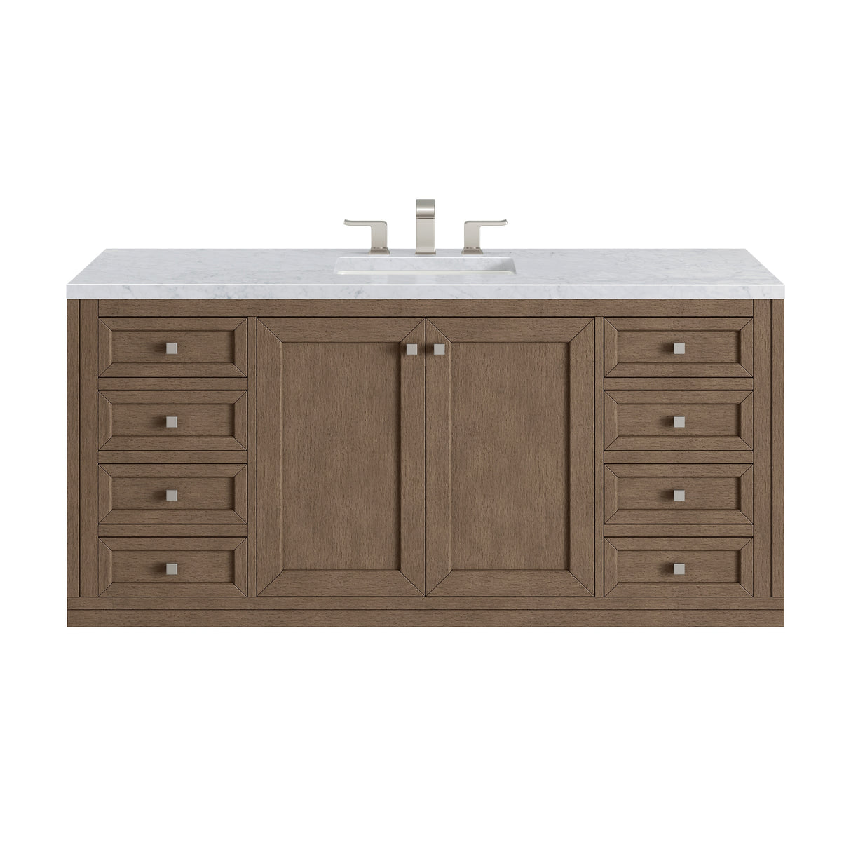 James Martin Vanities Chicago 60" Single Vanity, Whitewashed Walnut