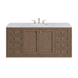 James Martin Vanities Chicago 60" Single Vanity, Whitewashed Walnut