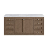 James Martin Vanities Chicago 60" Single Vanity, Whitewashed Walnut
