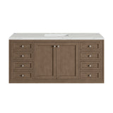 James Martin Vanities Chicago 60" Single Vanity, Whitewashed Walnut